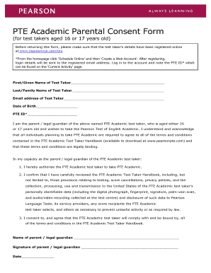 Parents Consent Form