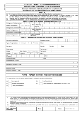 Aarto 04 Form