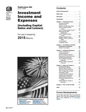 Irs Pub 550  Form