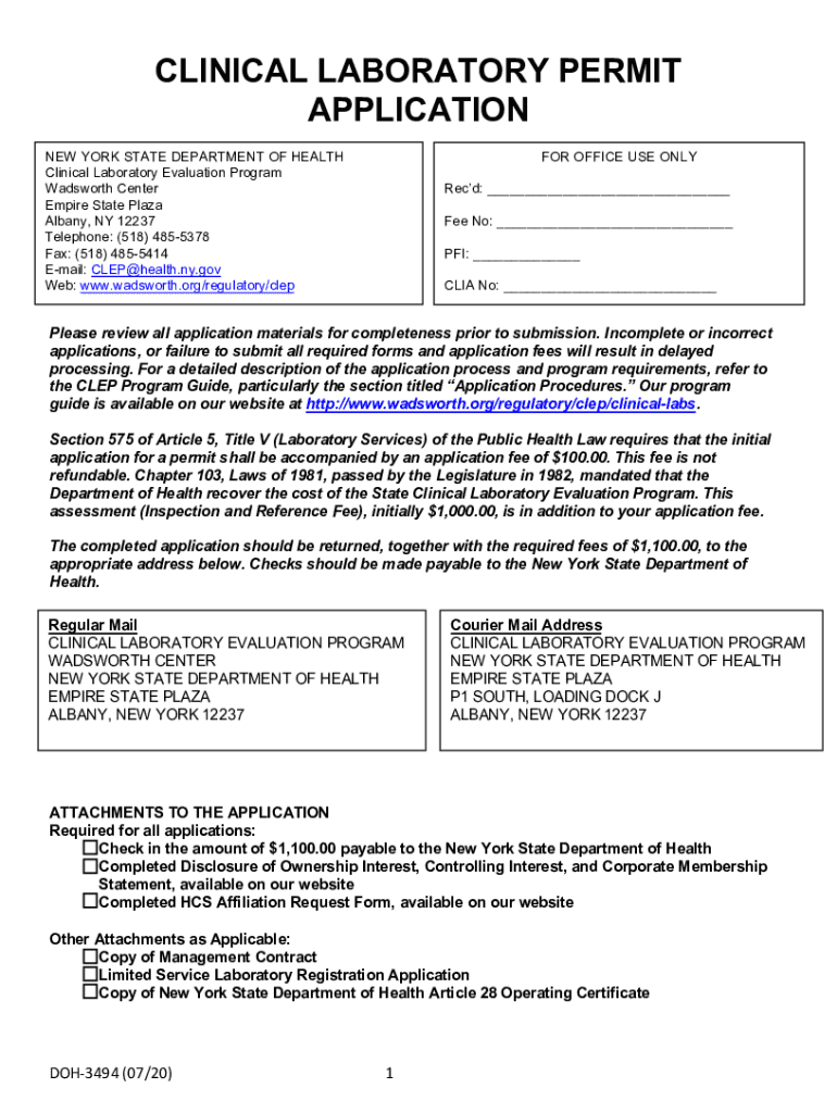 Certificate of Qualification & Laboratory Director  Form