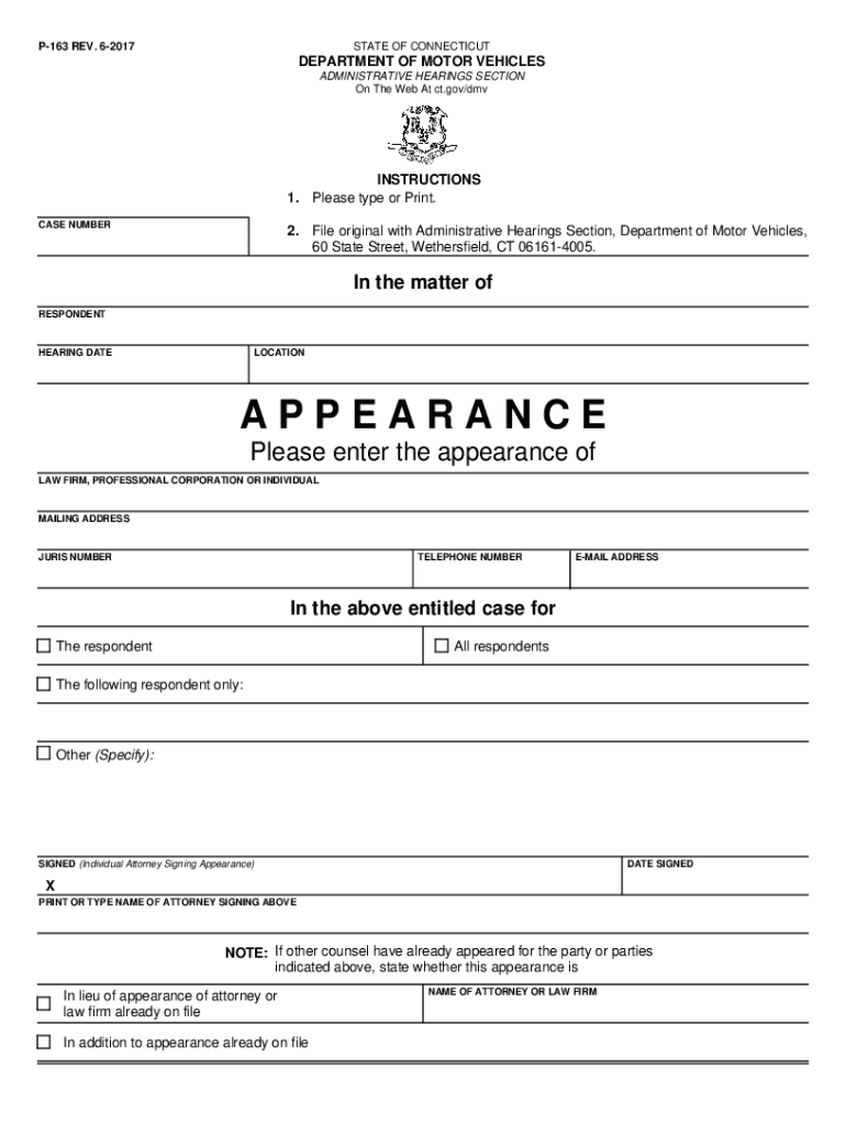  Attorney Appearance Sheet 2017-2023