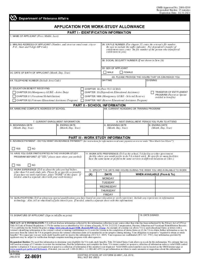  APPLICATION for FAMILY MEMBER to USE Veterans Affairs 2021