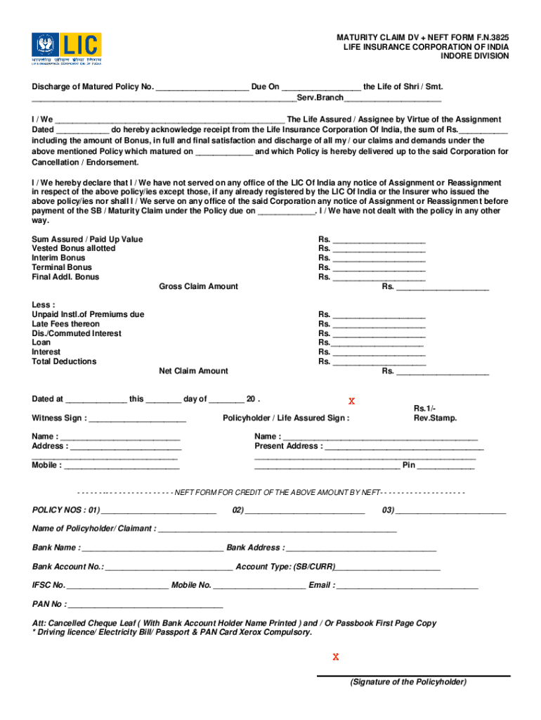 Lic Dv Form