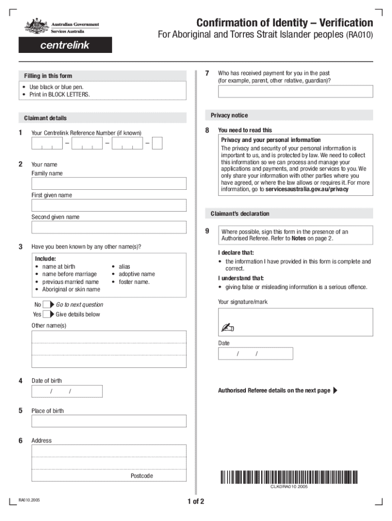  Confirmation of Identity Verification 2020-2026