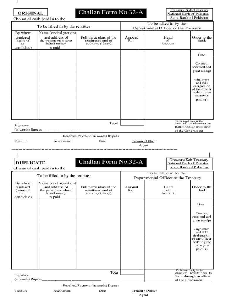  Chill N Form No 32AORIGINALState Bank of PakistanC 2015-2024