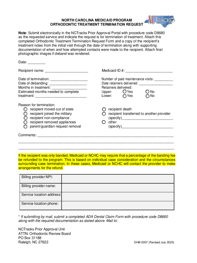 Claims and BillingNC Medicaid  Form