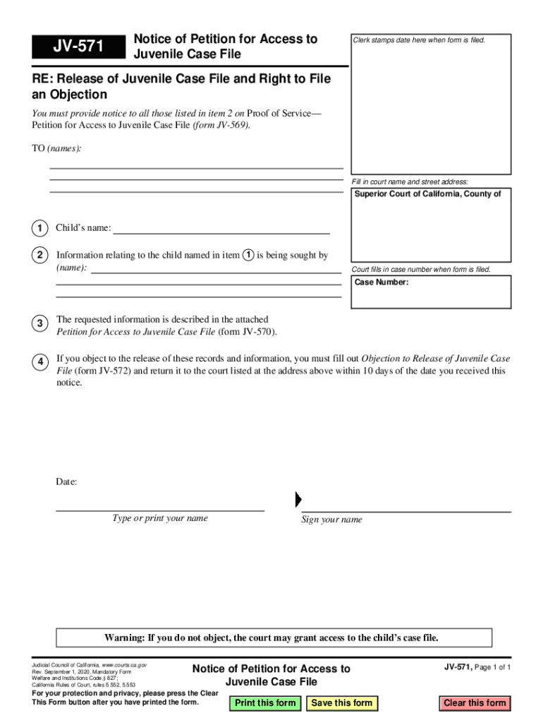  Jv 571 Notice 2020-2024