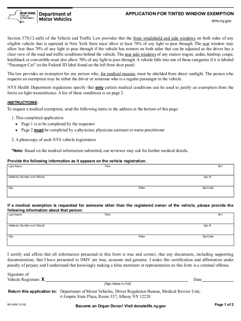  New Law Tints the Vehicle Inspection Process News New Law Tints the Vehicle Inspection Process News New York DMV Forms Renewals, 2019-2024