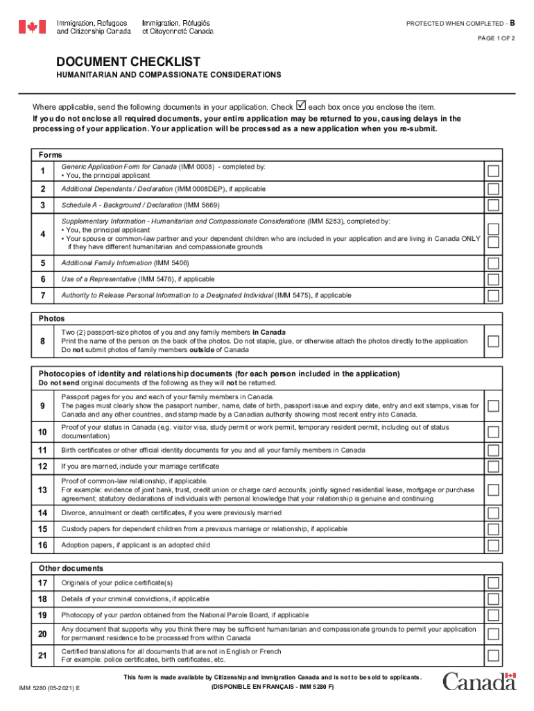  HUMANITARIAN and COMPASSIONATE CONSIDERATIONS 2021