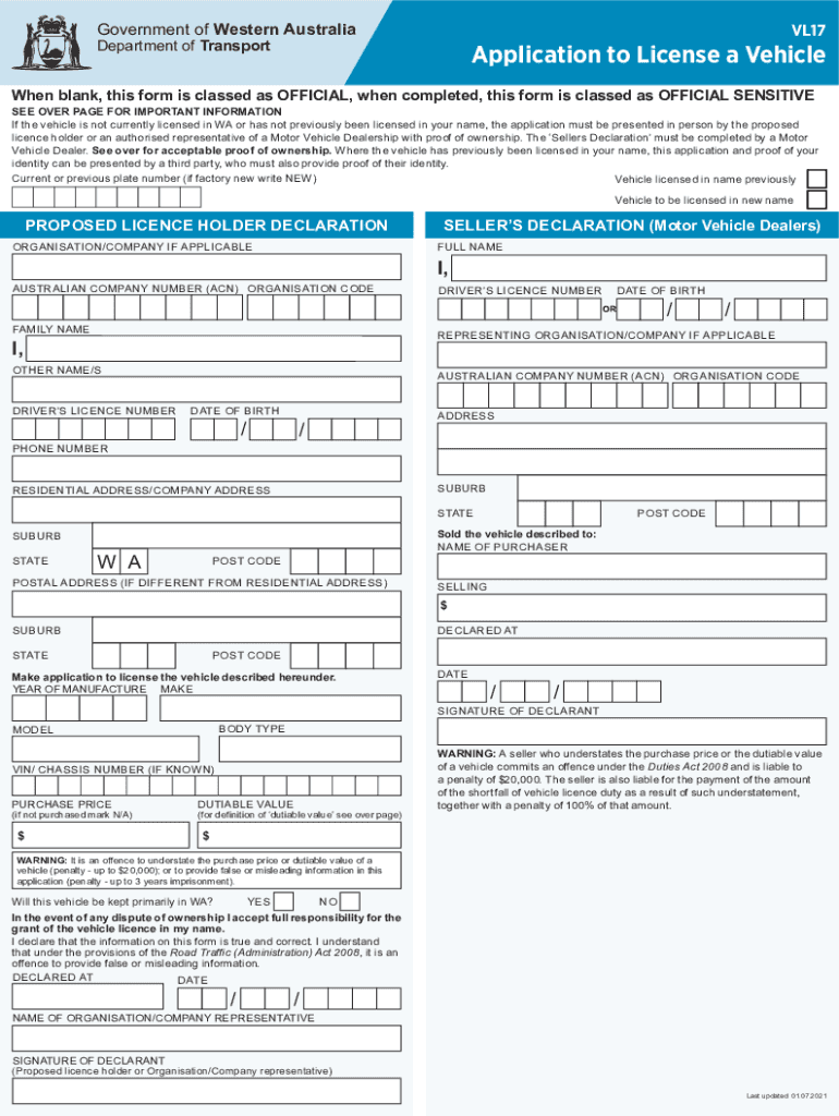 When Blank, This Form is Classed as OFFICIAL, When Completed, This Form is Classed as OFFICIAL SENSITIVE