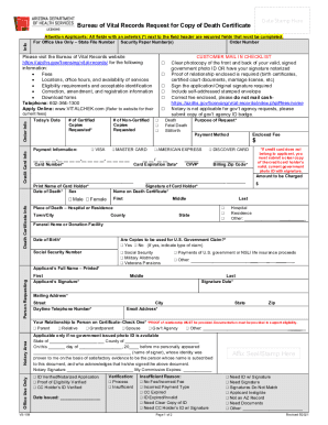 Arizona Vital Form - Fill Out and Sign Printable PDF Template | signNow