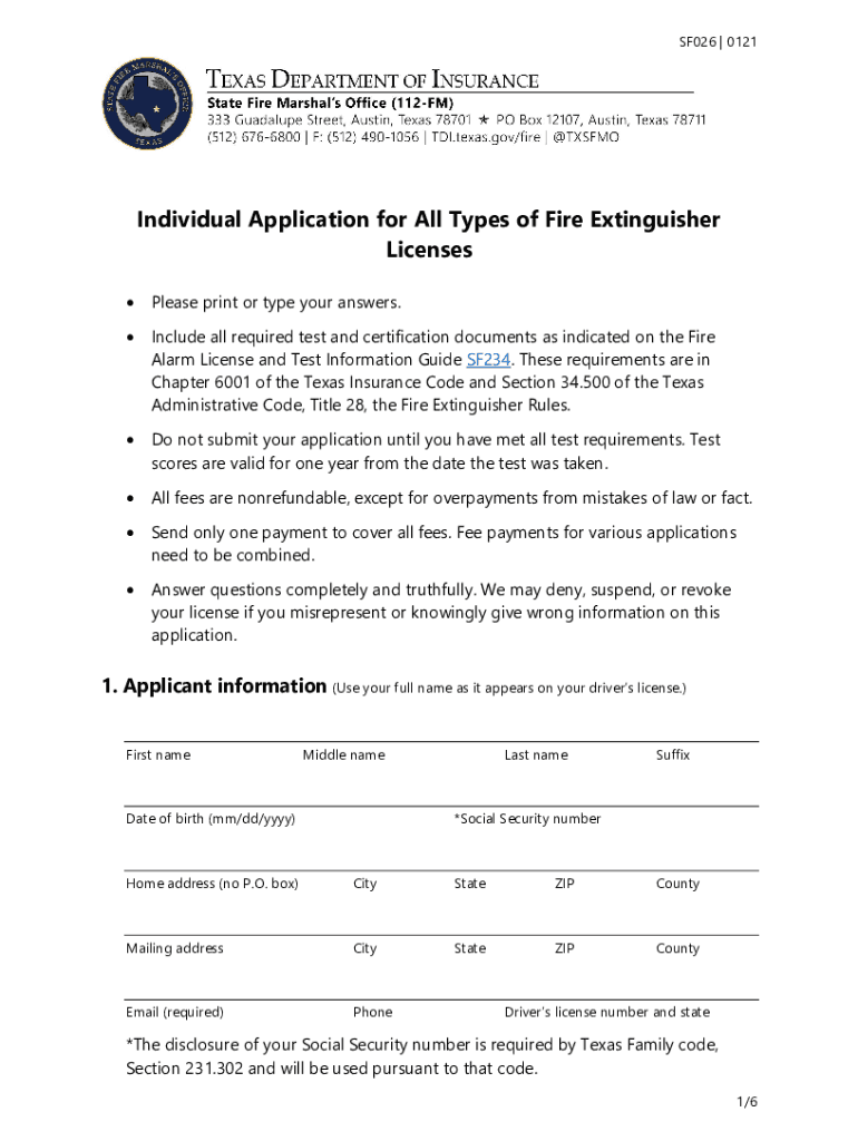  Individual Application for All Types of Fire Extinguisher 2021-2024