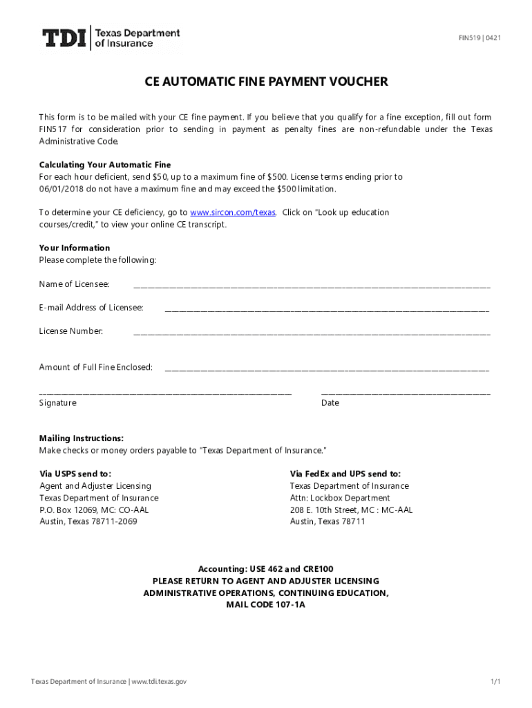 Fin519 Form Fill Out and Sign Printable PDF TemplatesignNow