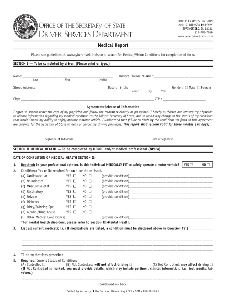 DRIVER ANALYSIS DIVISION Office of the Secretary of State  Form