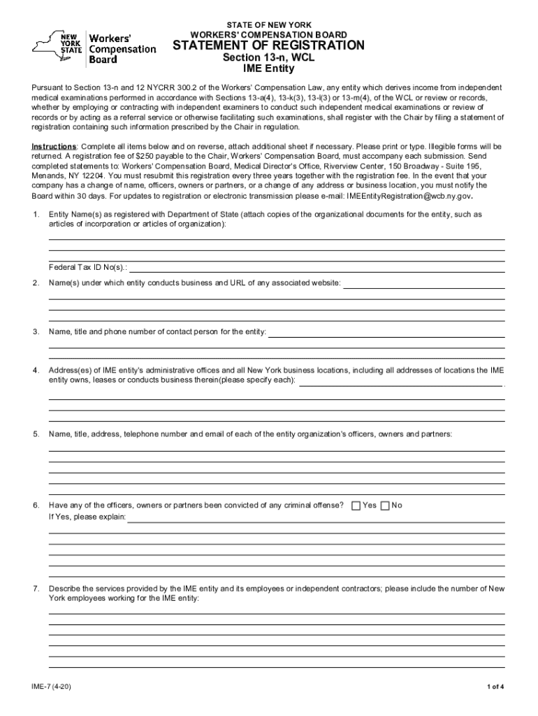  New York Workers' Compensation Law Section 13 a Health Care Providers Workers' Compensation FormsWorkers' Compensation Board All 2020-2024