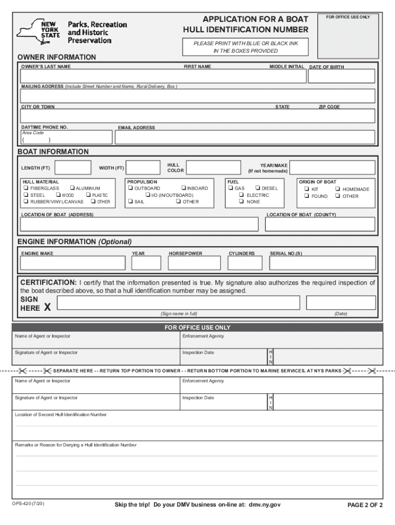 Ops 420 Form