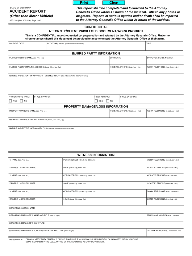  CA STD 268 Fill and Sign Printable Template 2019-2024