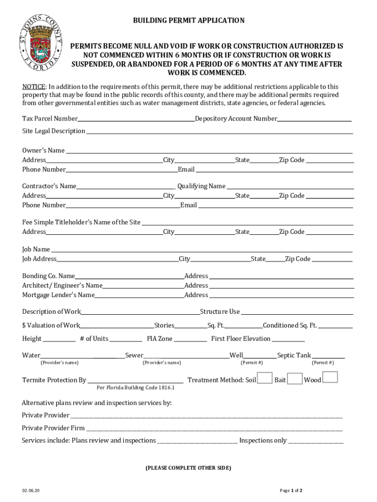 INSPECTION and EXPIRATION of BUILDING PERMITS  Form