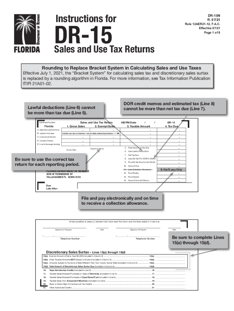 Get and Sign Sales and Use Tax Returns Florida Department of Revenue 2021-2022 Form
