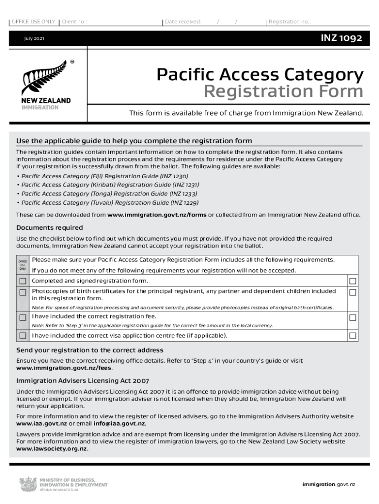 Request for Travel to New Zealand Form Immigration New