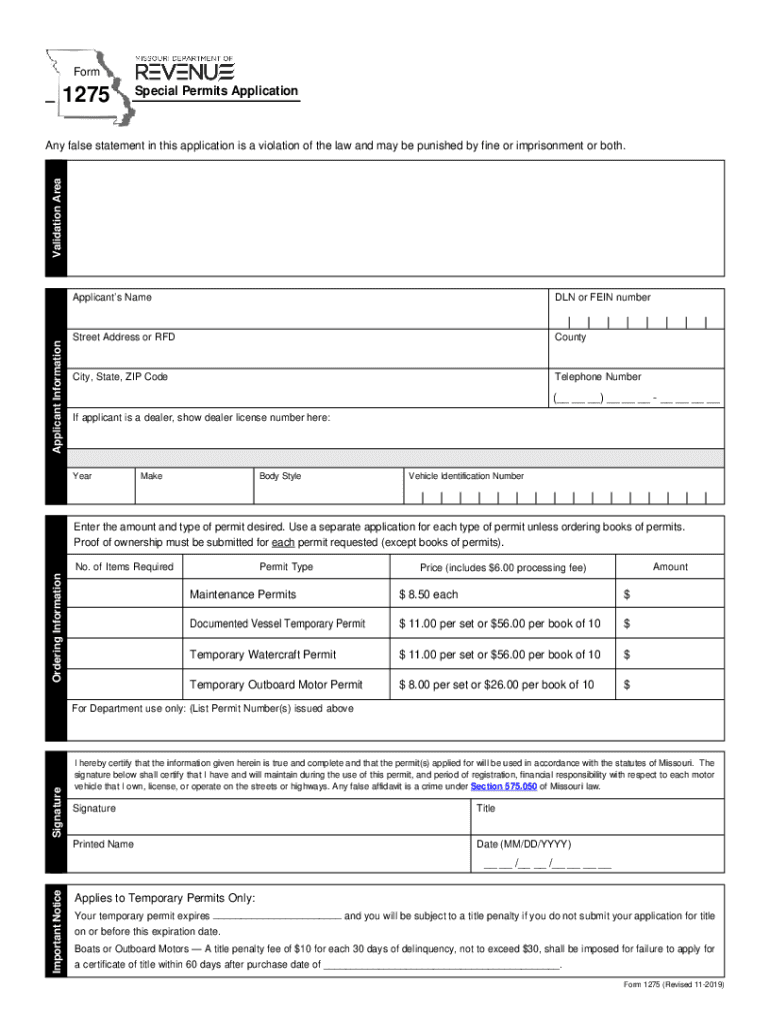 Form 1776 Missouri Department of Revenue 2019-2024