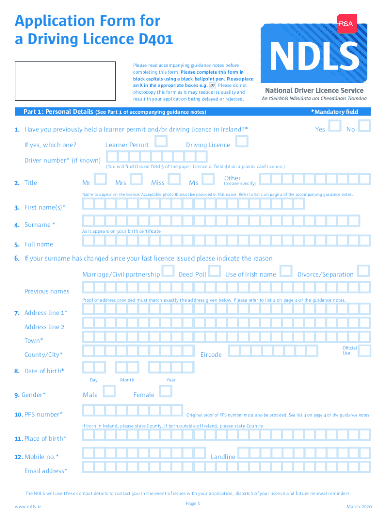 PDF Application Form NDLS