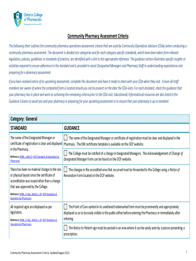  NON HAZARDOUS STERILE PREPARATION ASSESSMENT CRITERIA 2021-2024