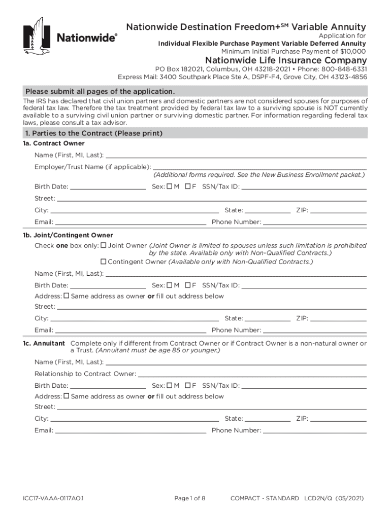  Fillable Online Individual Flexible Purchase Payment Variable 2021-2024