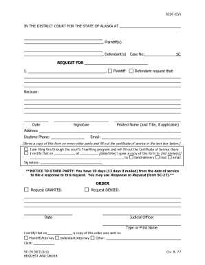 Alaska Court Forms - Fill Out and Sign Printable PDF Template | signNow