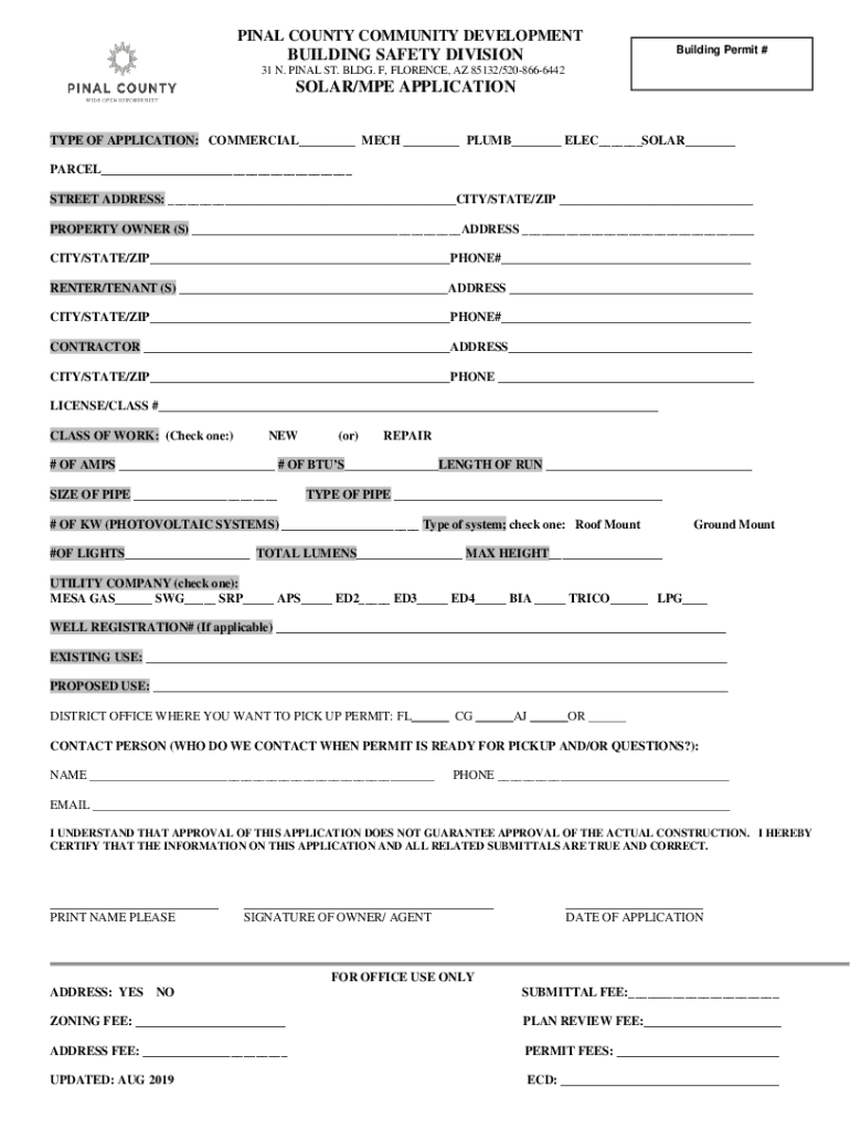 SOLARMPE APPLICATION  Form