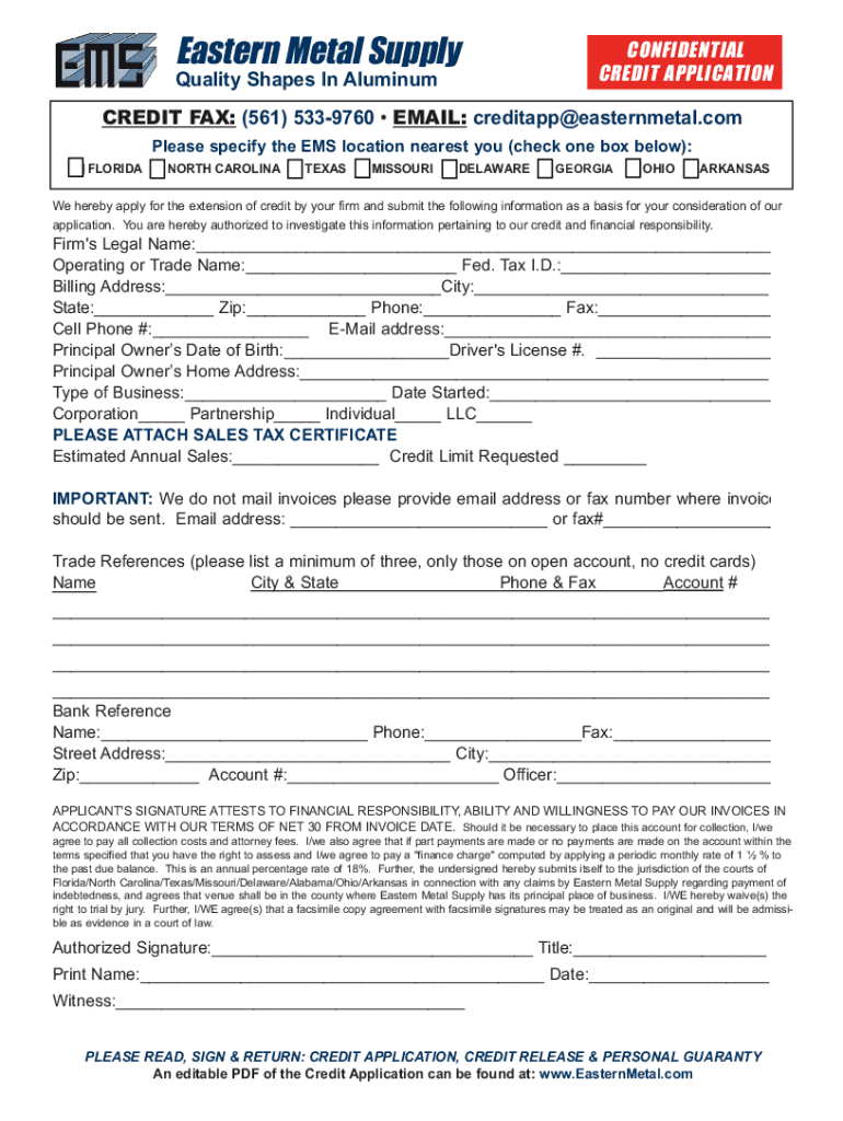 Credit Application Form Building Automation