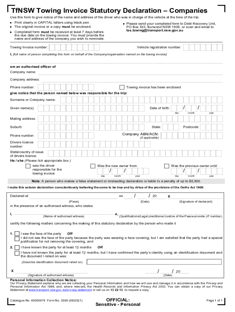 Towing Dispute Online Form Roads and Maritime Services