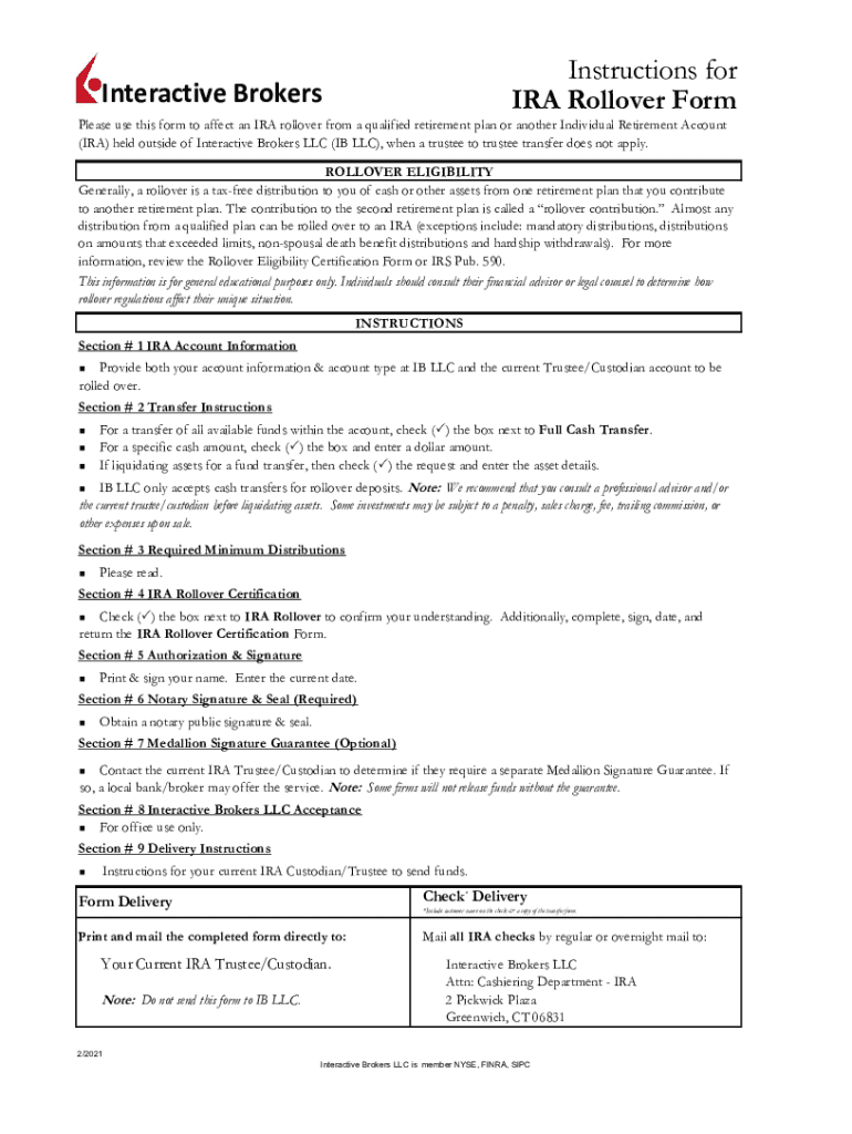 Www Irs Govretirement Plansverifying RolloverVerifying Rollover Contributions to PlansInternal Revenue  Form