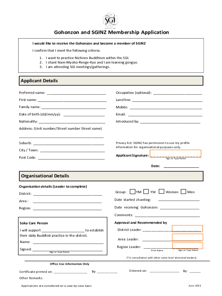Sginz Orgwp ContentuploadsGohonzon and SGINZ Membership Application  Form