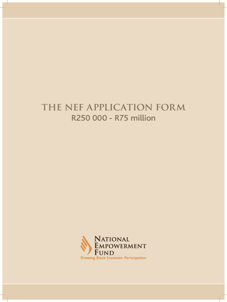 nef business plan template