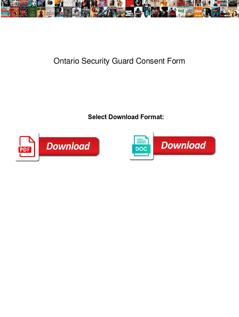 Security Consent Form