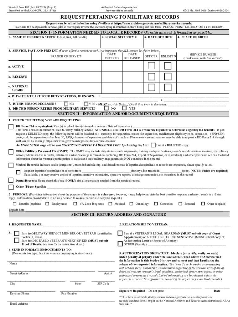 PDF REQUEST PERTAINING to MILITARY RECORDS Niagara County  Form