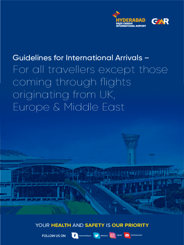 Guidelines for International Arrivals for All Trav  Form