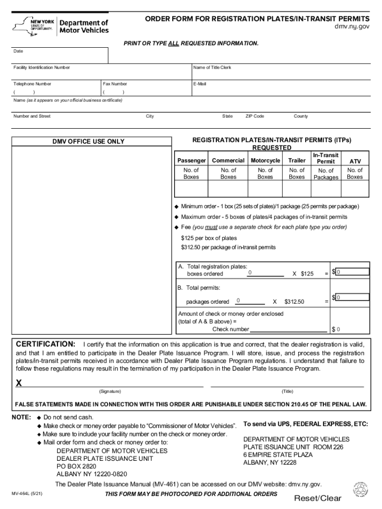 How to Get in Transit Vehicle Permits Temporary Registrations  Form