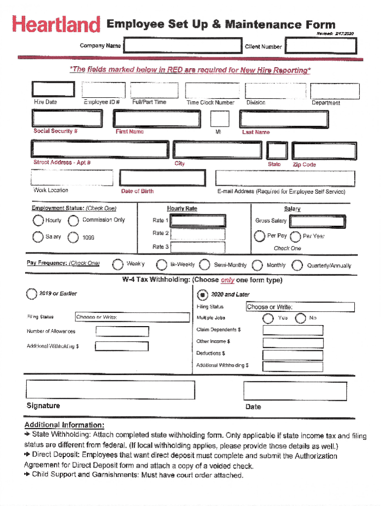 Set Up Company Name  Form