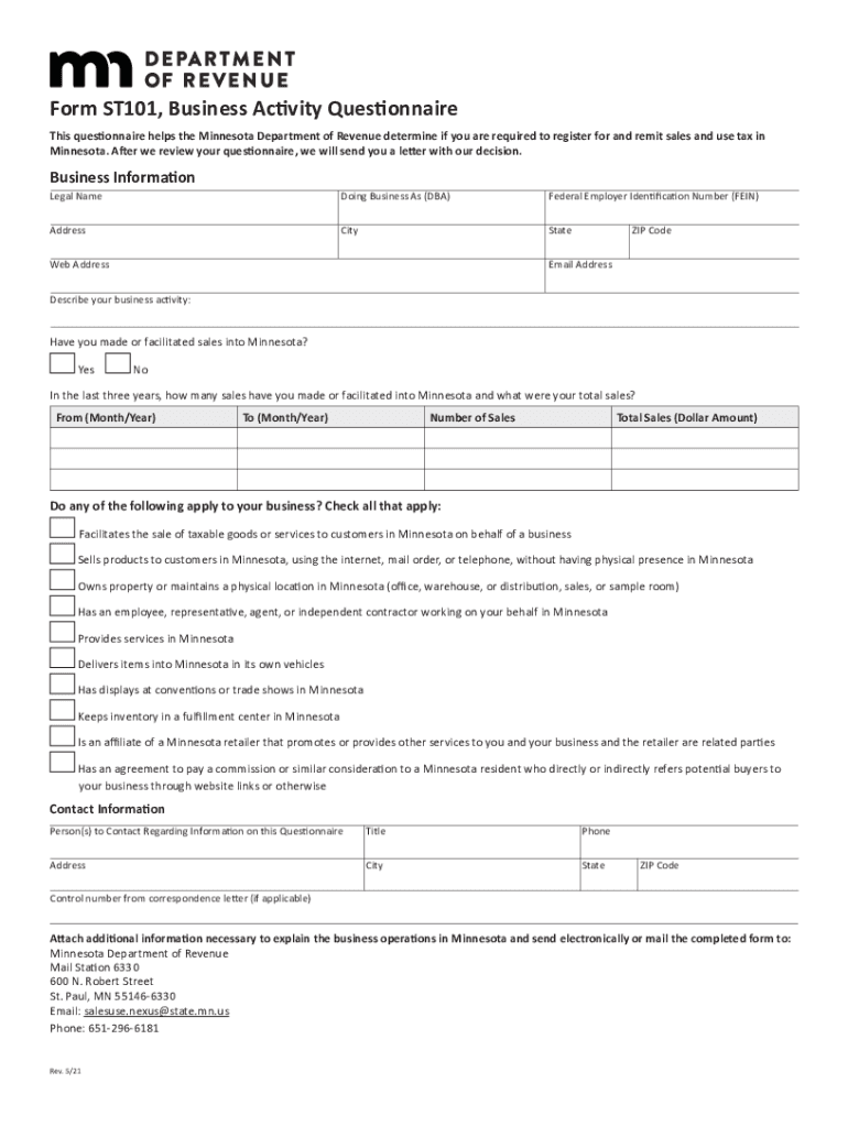  Filing RequirementsMinnesota Department of Revenue 2021-2024