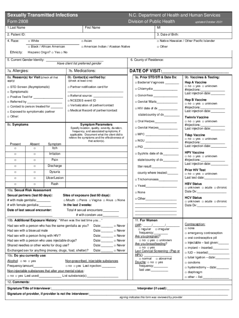  Sexually Transmitted Diseases Clinical Practice Guidelines 2021-2024