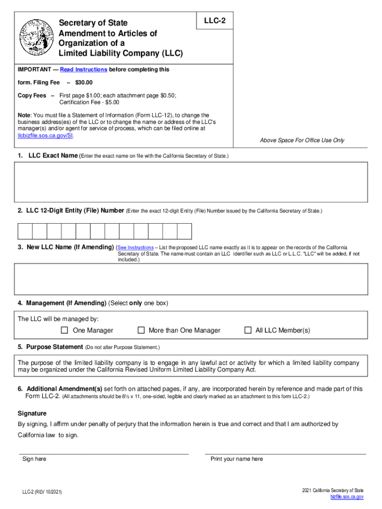  Instructions for Completing the Amendment to California 2021-2024