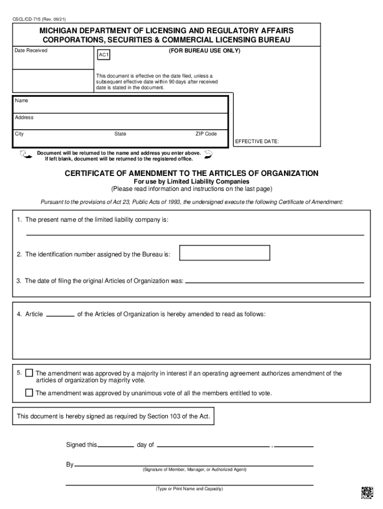  921 MICHIGAN DEPARTMENT of LICENSING and REGULATORY 2021-2024