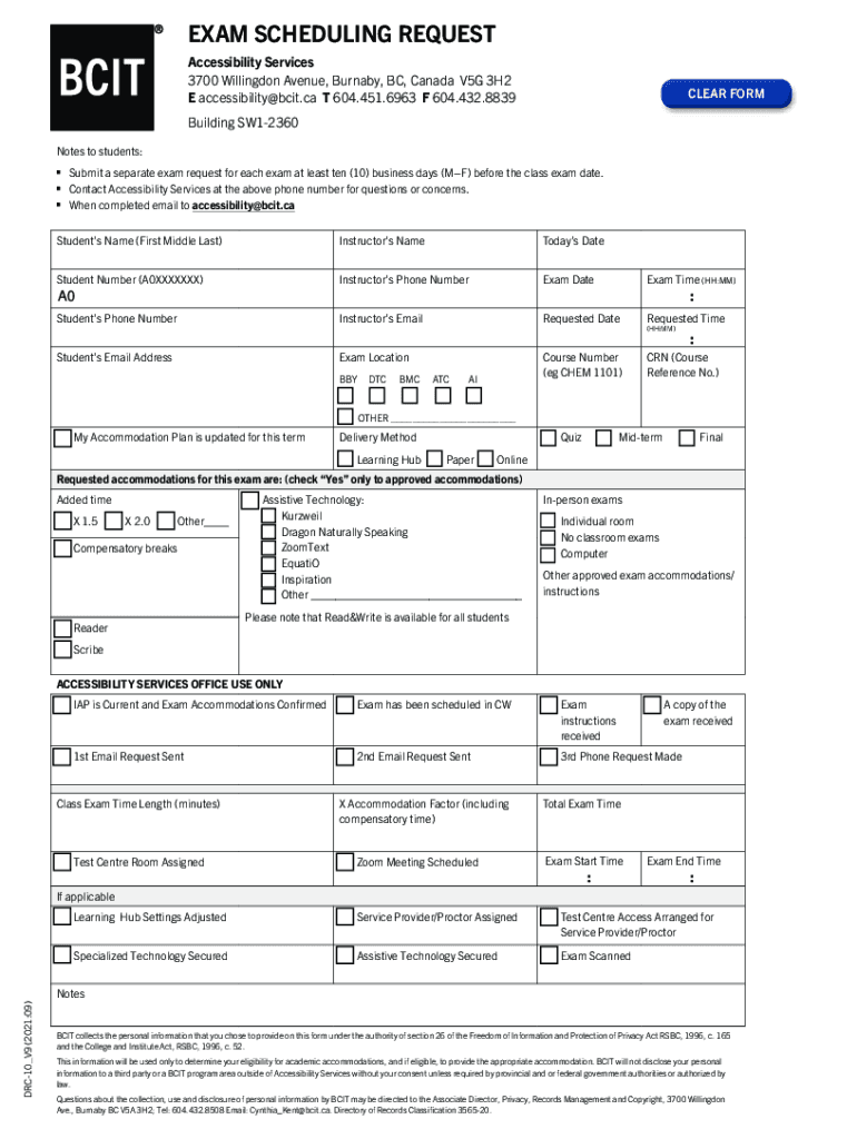 Electrical Foundation, Certificate, Full TimeBCIT  Form