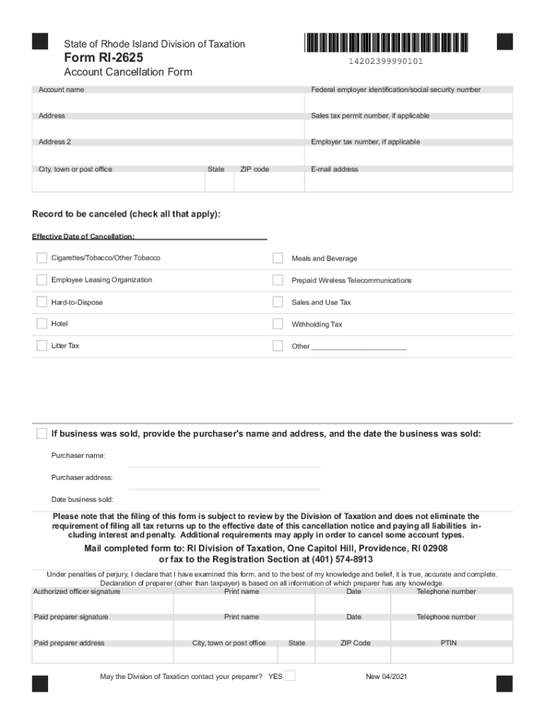  Sales and Excise Sales Use Tax Forms Tax Ri Gov 2021-2024