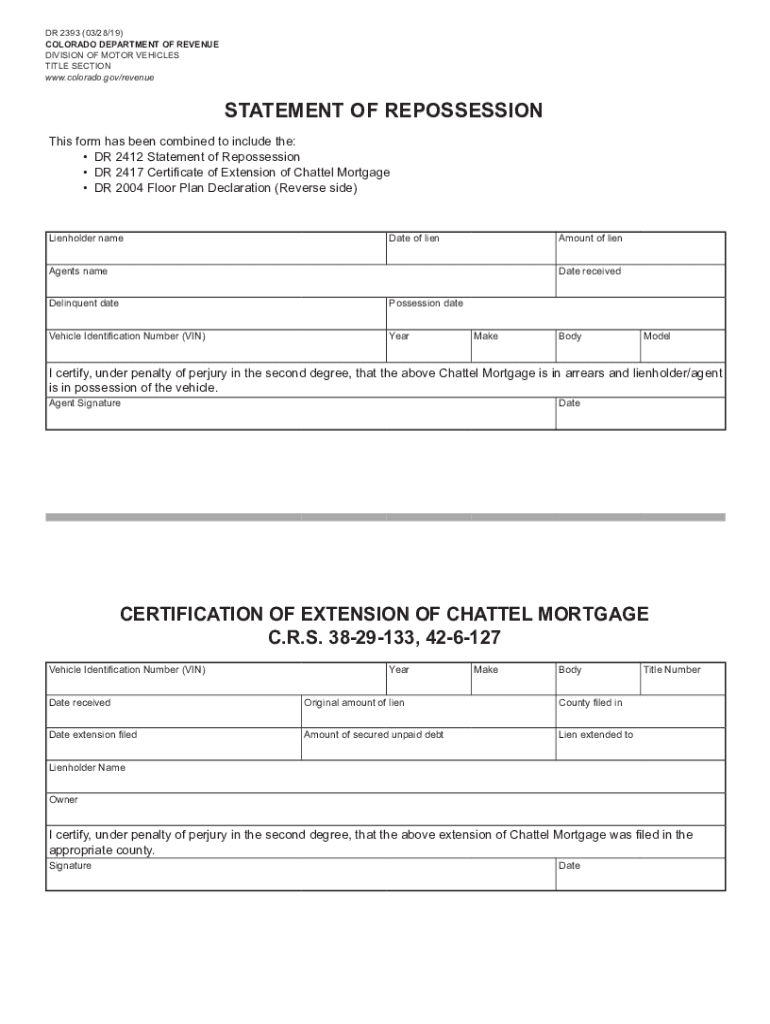  CERTIFICATION of EXTENSION of Department of Revenue 2019-2024