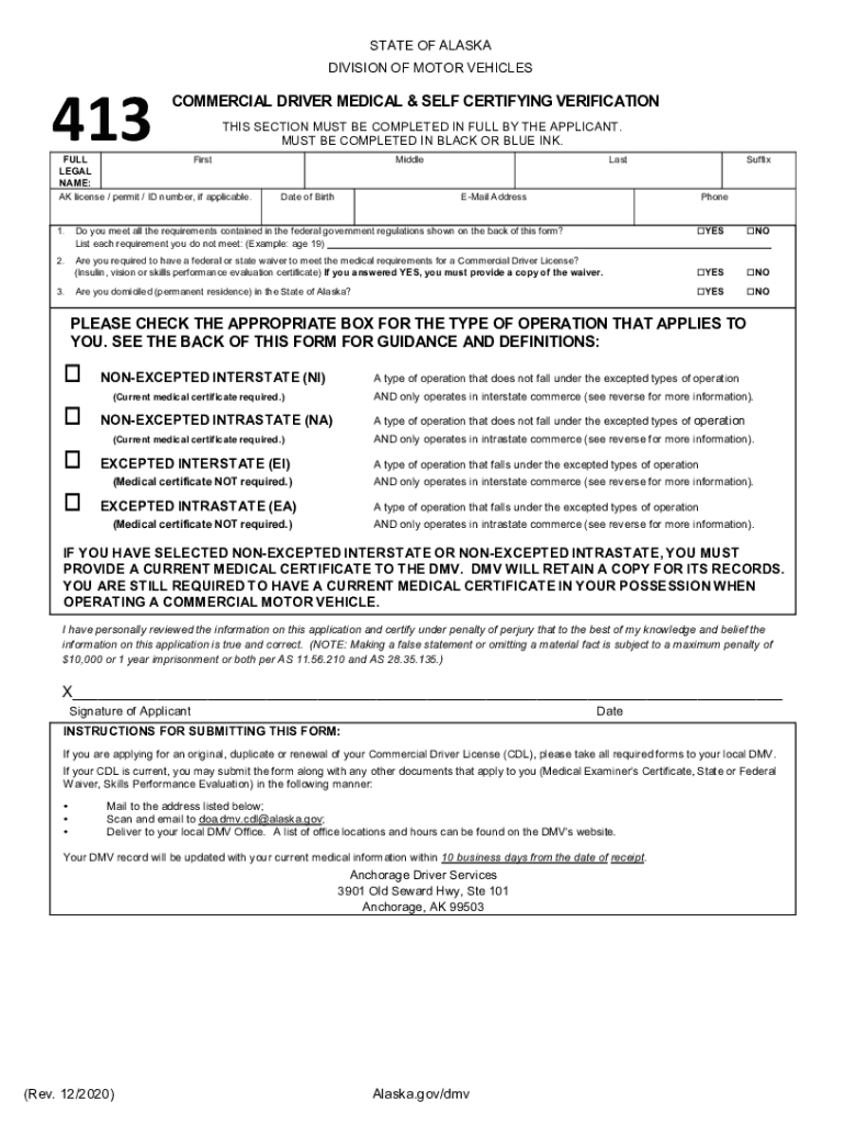Get and Sign 413 State of Alaska 2020-2022 Form