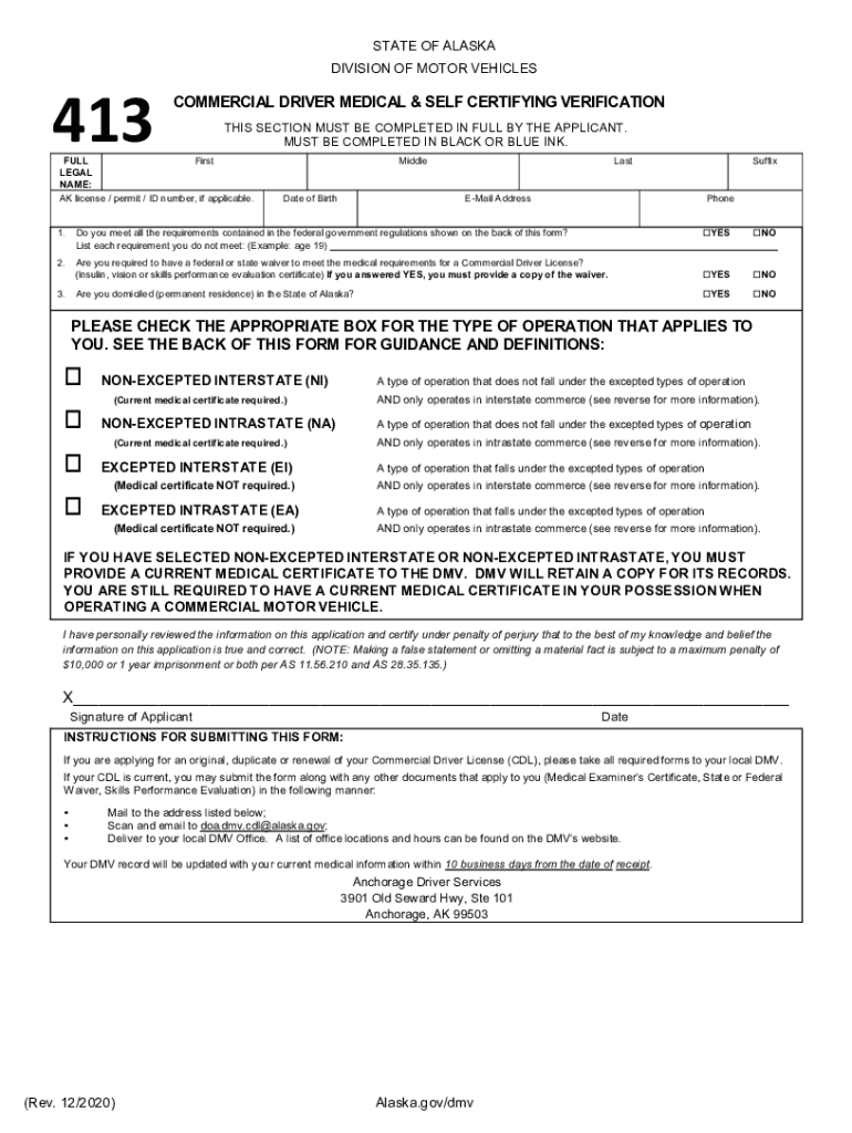  413 State of Alaska 2020-2024