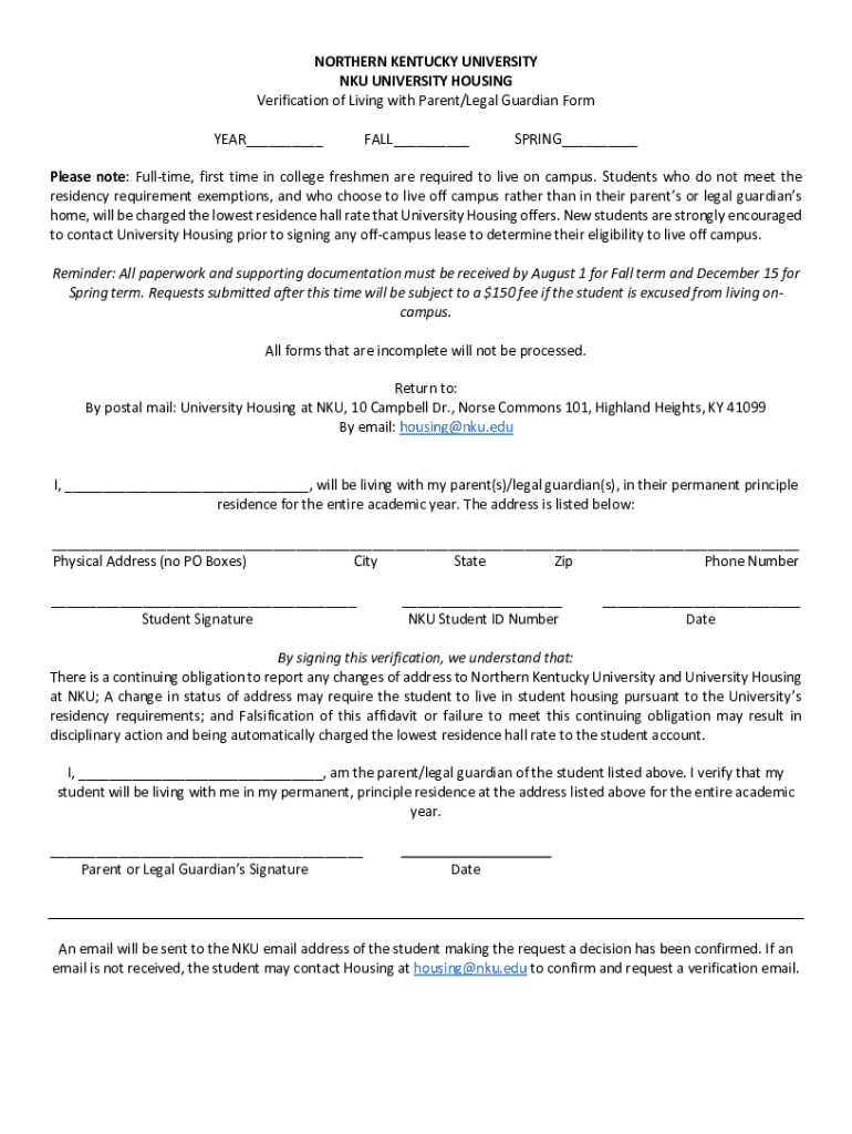 Housing &amp;amp; Dining Agreement Terms &amp;amp; Conditions Northern  Form